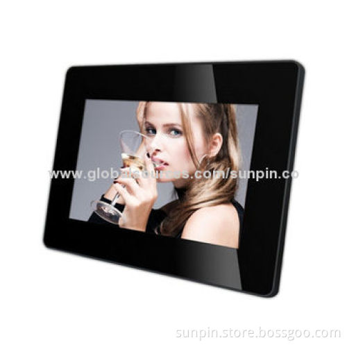 Multifunction Digital Photo Frame with 800 x 480 Resolution
